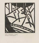 Jacoba van Heemskerck. Forest Track (Waldweg) (plate, p. 64) from Expressionismus: Die Kunstwende. 1918