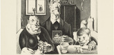 Georg Scholz. Profiteering Farmer's Family (Wucherbauernfamilie). 1920
