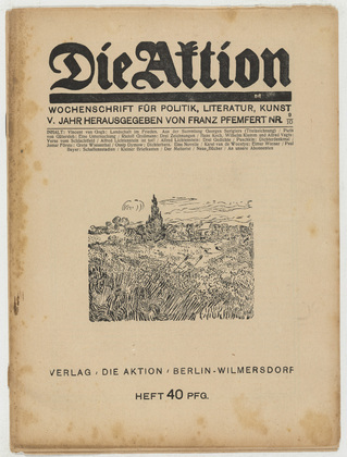 Die Aktion, vol. 5, no. 9/10. February 27, 1915