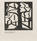 Jacoba van Heemskerck. Tree (Baum) (plate, p. 65) from Expressionismus: Die Kunstwende. 1918