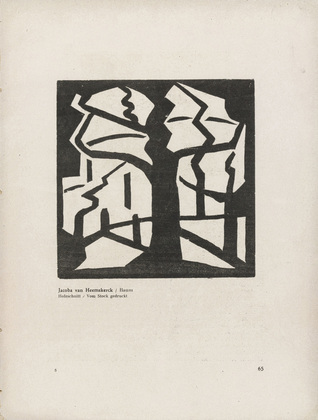 Jacoba van Heemskerck. Tree (Baum) (plate, p. 65) from Expressionismus: Die Kunstwende. 1918
