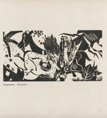 Heinrich Campendonk. Two Goats (Zwei Ziegen) (plate, p. 71) from Expressionismus: Die Kunstwende. 1918