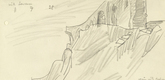 Lyonel Feininger. Ruin on the Cliff. 1928