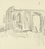 Lyonel Feininger. Ruin on the Cliff. 1928