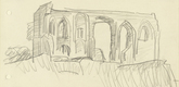 Lyonel Feininger. Ruin on the Cliff. 1928