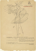 Oskar Schlemmer. Dancer in White (Tänzerin in Weiss) from Notes and Sketches for the Triadic Ballet (Das triadische Ballett). (c. 1938)