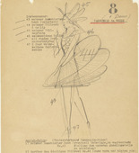 Oskar Schlemmer. Dancer in White (Tänzerin in Weiss) from Notes and Sketches for the Triadic Ballet (Das triadische Ballett). (c. 1938)