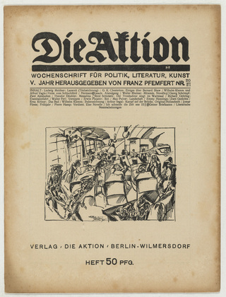 Arthur Segal. Die Aktion, vol. 5, no. 20/21. May 15, 1915