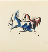 Edwin Scharff. Two Horses (Zwei Pferde). (1919)