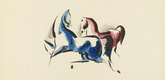 Edwin Scharff. Two Horses (Zwei Pferde). (1919)