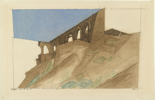 Lyonel Feininger. Ruin by the Sea II (Ruine am Meere II). 1934