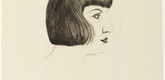 Otto Dix. Mutzli (Portrait of Mrs. Dix) [Mutzli (Bildnis Frau Dix)] for the Fourth Annual Portfolio 1924 (Vierte Jahresgabe 1924). (1924)