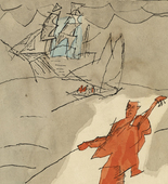 Lyonel Feininger. Blind Musician on the Beach (Blinder Musikant am Strande). 1933