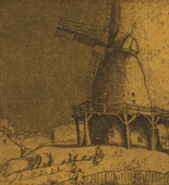 Lyonel Feininger. Old Windmill (Alte Mühle). 1912