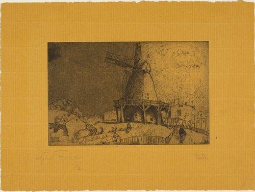 Lyonel Feininger. Old Windmill (Alte Mühle). 1912