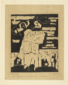 Lyonel Feininger. Trumpeter (with Hat) (Trompeter [mit Hut]). 1918