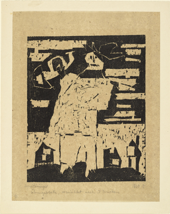 Lyonel Feininger. Trumpeter (with Hat) (Trompeter [mit Hut]). 1918
