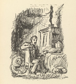Alfred Kubin. Bankrupt (Bankrott) from Ein neuer Totentanz (A New Dance of Death). 1947 (reproduced drawing executed 1938)