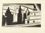 Lyonel Feininger. Old Gables in Lüneburg (Die Giebel in Lüneburg). 1924
