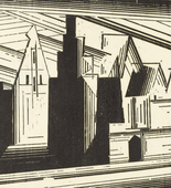 Lyonel Feininger. Old Gables in Lüneburg (Die Giebel in Lüneburg). 1924