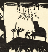 Lyonel Feininger. The Virtuoso (Der Virtuose). (1919, posthumously published 1964)