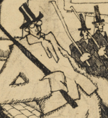 Lyonel Feininger. Uprising (Aufruhr). 1909