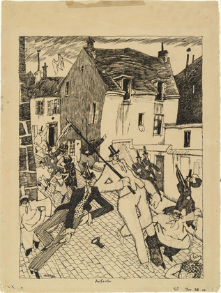 Lyonel Feininger. Uprising (Aufruhr). 1909