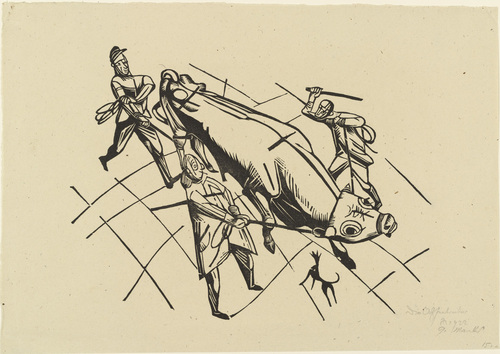 Gerhard Marcks. Ox Drivers (Ochsentreiber). 1921, printed 1922