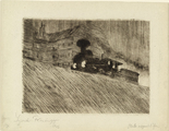Lyonel Feininger. The Locomotive (Die Maschine). 1906