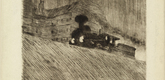 Lyonel Feininger. The Locomotive (Die Maschine). 1906