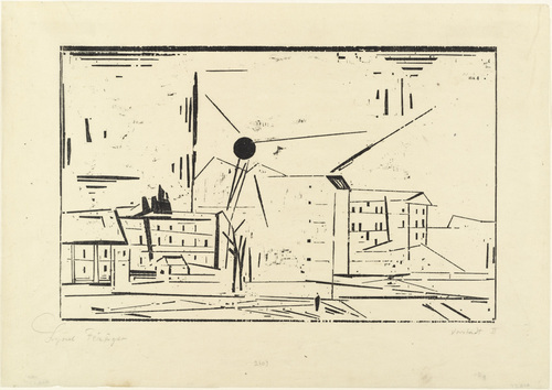 Lyonel Feininger. Suburb, 2 (Vorstadt, 2). 1924