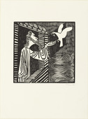 Gerhard Marcks. Noah. (1954, woodcut executed 1948)