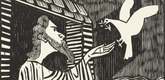 Gerhard Marcks. Noah. (1954, woodcut executed 1948)