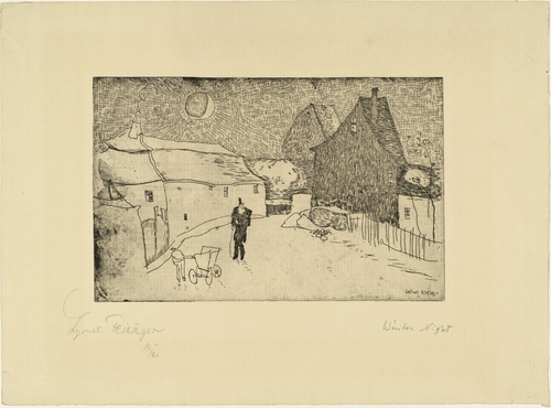 Lyonel Feininger. Winter Night (Winternacht). (1916-1917)