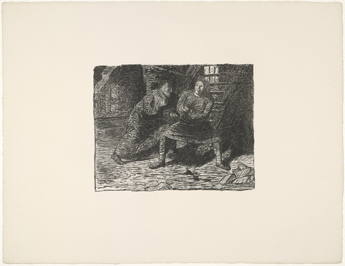 Ernst Barlach. Der Verletzte (The Wounded One) from The Dead Day (Der tote Tag). (1910-11, published 1912)
