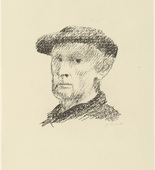Gerhard Marcks. Self-portrait (with Cap) [Selbstbildnis (mit Mütze)]. (1948)