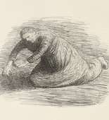 Ernst Barlach. The Bloodstain 1 (Der Blutflecken 1) from The Dead Day (Der tote Tag). (1910-11, published 1912)