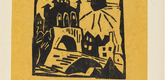 Lyonel Feininger. Town Gate, Ribnitz (Das Tor, Ribnitz). 1918