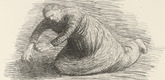 Ernst Barlach. The Bloodstain 1 (Der Blutflecken 1) from The Dead Day (Der tote Tag). (1910-11, published 1912)