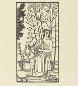 Gerhard Marcks. Singing Orpheus (Singender Orpheus) from the portfolio Orpheus: 10 Woodcuts on the Verses of Ovid (10 Holzschnitte zu den Versen des Ovid). (1947, published in 1948)