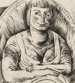 Paul Kleinschmidt. Margarethe Kleinschmidt in a Wicker Chair (Margarethe Kleinschmidt im Korbstuhl). 1921
