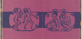 Ernst Ludwig Kirchner. Back endpapers (Vorsatz) from Umbra Vitae (Shadow of Life). 1924