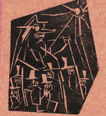 Lyonel Feininger. .a Da-Da, 1 (frontispiece) for the illustrated book Dada and .b Da-Da, 2. 1918