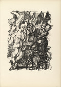 Oskar Kokoschka. Job and the Maidens (Hiob und die Fräuleins) (plate, page 35) from Hiob (Job). 1917 (executed 1916/17)
