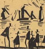 Lyonel Feininger. Fishing Boats (Fischerboote). 1918