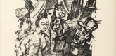 Oskar Kokoschka. Job and the Maidens (Hiob und die Fräuleins) (plate, page 35) from Hiob (Job). 1917 (executed 1916/17)