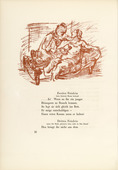 Oskar Kokoschka. The Maiden and the Firebrand (Das Fräulein und der Heißsporn) (in-text plate, page 38) from Hiob (Job). 1917 (executed 1916/17)
