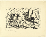 Lyonel Feininger. Ships and Stars (Schiffe und Sterne). 1919