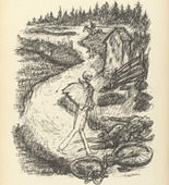 Alfred Kubin. Unfall (Accident) from Ein neuer Totentanz (A New Dance of Death). 1947 (reproduced drawing executed 1938)