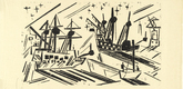 Lyonel Feininger. Ships and Stars (Schiffe und Sterne). 1919